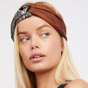 Free people printed turban soft headband